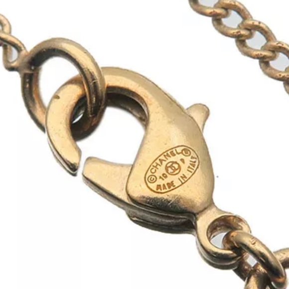 ❌SOLD❌RARE Vintage CHANEL Gold 10P CC Necklace - Picture 8 of 8